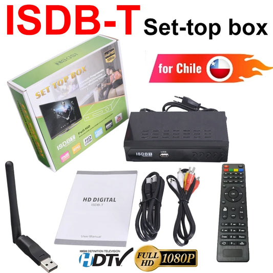 ISDB-T-decodificador de TV Digital terrestre, 1080P, HD, con HDMI y RCA, compatible con televisores inteligentes o antiguos