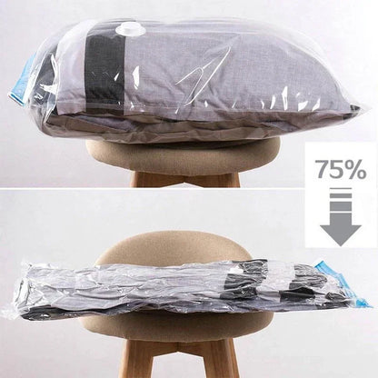 1/3/5PCS Vacuum Bag and Pump Cover for Clothes Storing Large Plastic Compression Empty Bag Travel Accessories Storage Container