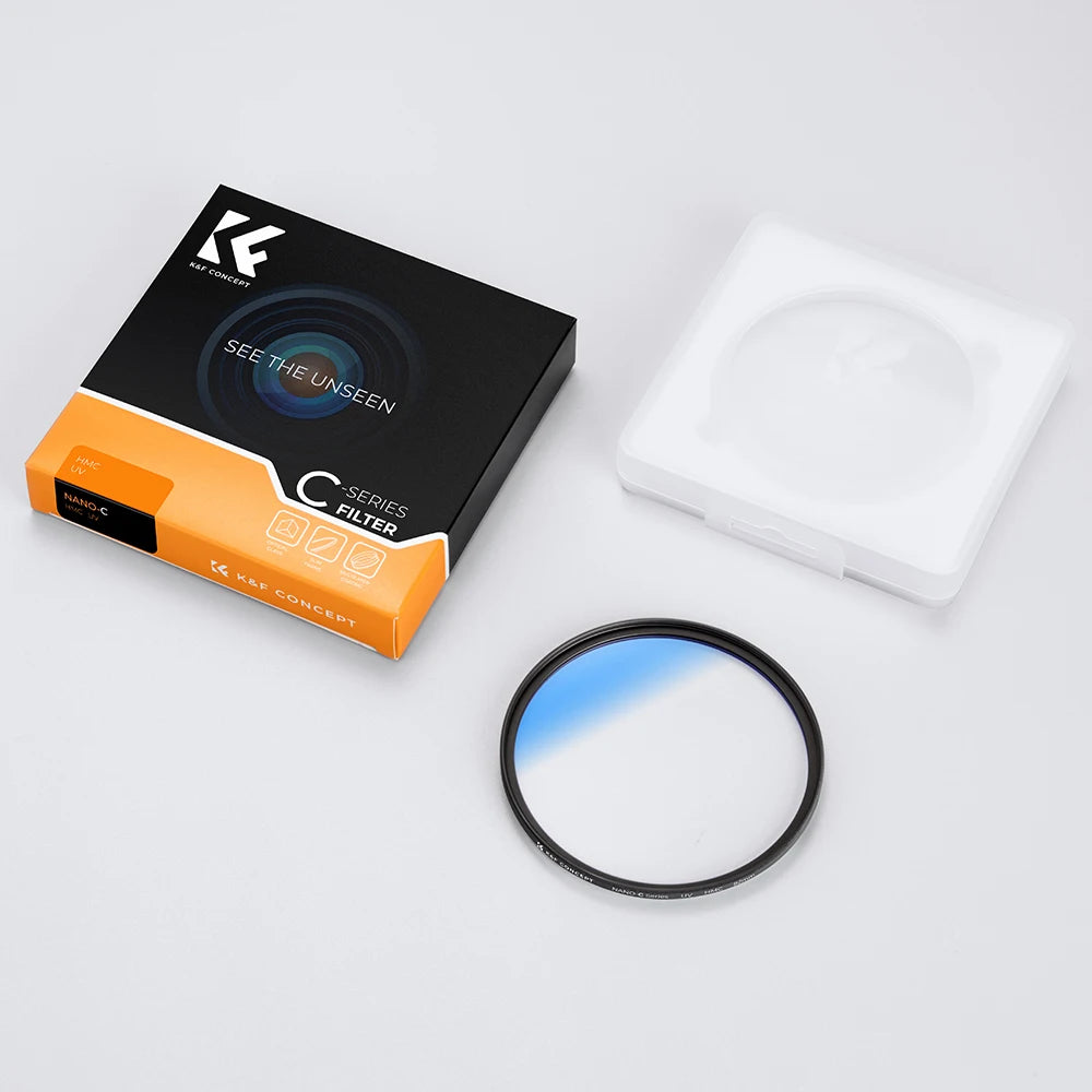 K&amp;F Concept - Filtro de protección UV MC, Ultrafino, Multicapa, HD, 37mm, 43mm, 46mm, 49mm, 52mm, 55mm, 58mm, 62mm, 67mm, 72mm, 77mm, 82mm