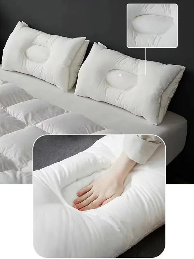 Almohadas suaves para aliviar el dolor de cuello, almohada antiarrugas antironquidos, ayuda a dormir