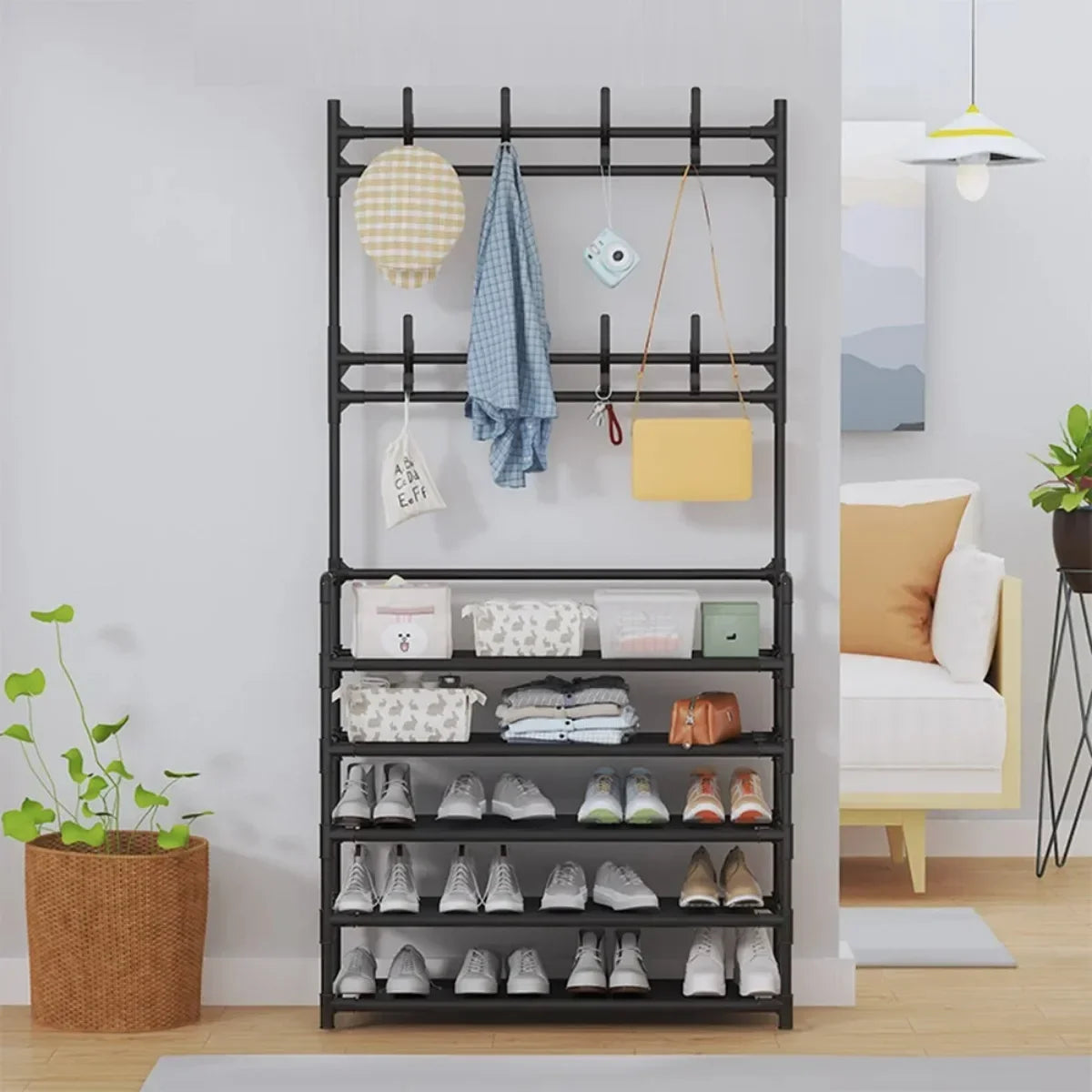 Shoe Multi-ayer Rack DIY Organizer Clothes Storage Load-bearing Organizer Hat Hanger Household Shoes  Multifunctional Shoe Rack