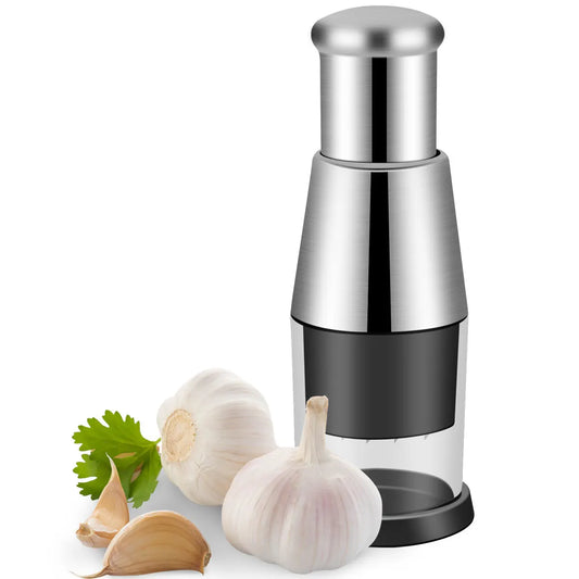 Manual Garlic Chopper Garlic Crusher Pressing Handheld Food Chopper Slicer Vegetable Cooking Crusher Home Kitchen Accessories