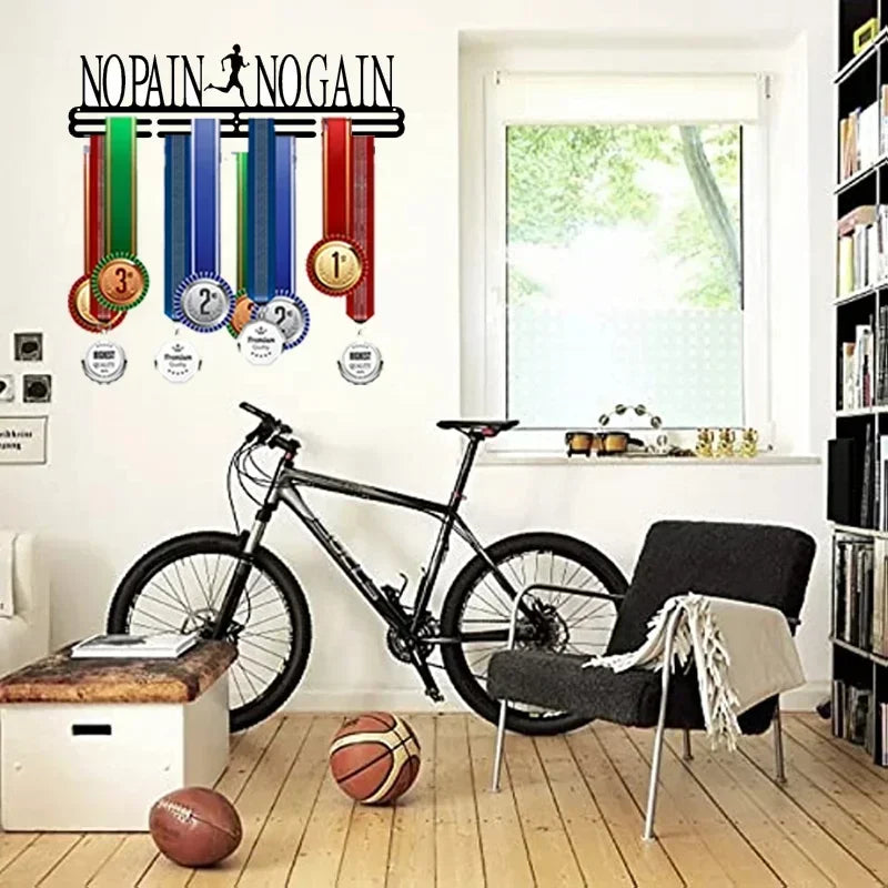 Marathon Race Medal Display Rack, Holder Hanger, Organizer for Wall, Running Sports