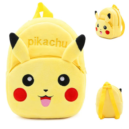 Mochila De felpa de dibujos animados para niños, bolsa de almacenamiento de Pokémon, Pikachu, Poke Ball, regalos de guardería