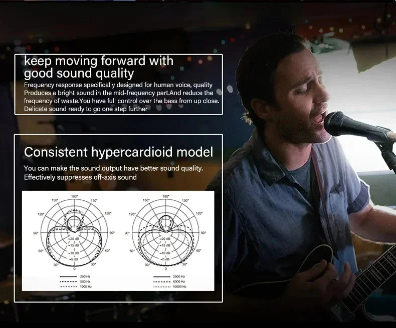 Micrófono dinámico supercardioide de METAL BETA 58A para cantar en escenario, micrófono profesional con cable para Karaoke, BBOX, grabación Vocal