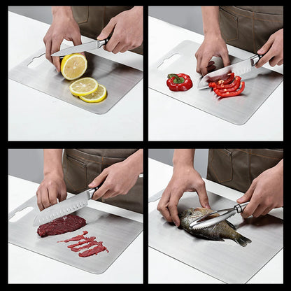 Titanium Cutting Board cutting board titanium Stainless Non Stick Chopping Board Countertop Non Slip Dishwasher Safe