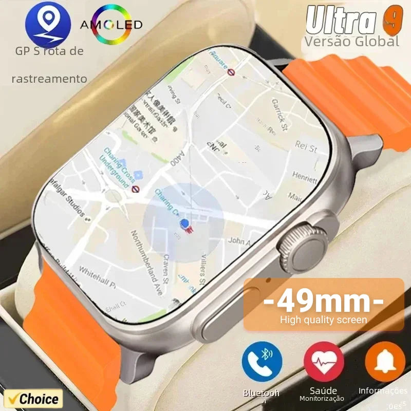 IWO-reloj inteligente Ultra 9 Gen 2 para hombre, accesorio de pulsera resistente al agua con pantalla HD de 49mm y 2024 pulgadas, GPS, NFC, PK HW8, novedad de 2,2