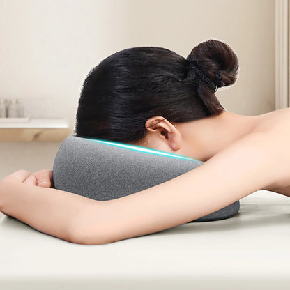 Almohada de espuma viscoelástica para salón de belleza, reposacabezas de masaje para el hogar, cómoda y ergonómica.