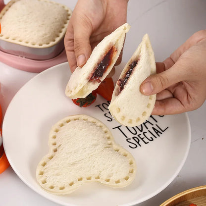 Juego de cortadores de sándwich con sellador, DIY cortador de galletas, formas de árbol de Navidad, sandwicheras para niños y niñas, caja de almuerzo Bento