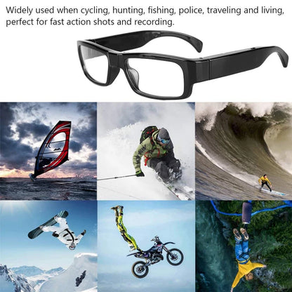 Minicámara de 1080p para grabar vídeo HD, gafas inteligentes para conducir, montar en bicicleta, con cámara para exteriores