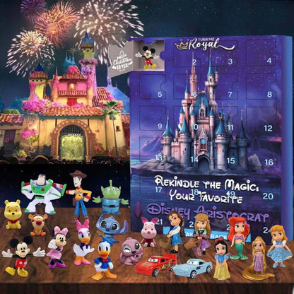 Calendario de Adviento de Disney, Caja Ciega sorpresa de punto de dibujos animados/mocky Mouse, Caja Ciega de Anime, Caja misteriosa, bolsa Guess, Gif de Navidad