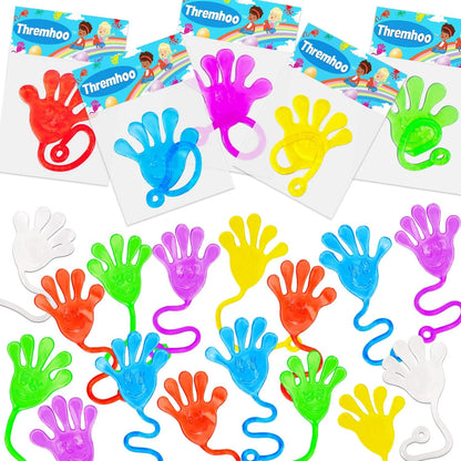 100/6pcs Wacky Fun Sticky Hands: 2 Inches Stretchy Sticky Fingers for Kids' Party Favor Sets & Birthday Party Favors!