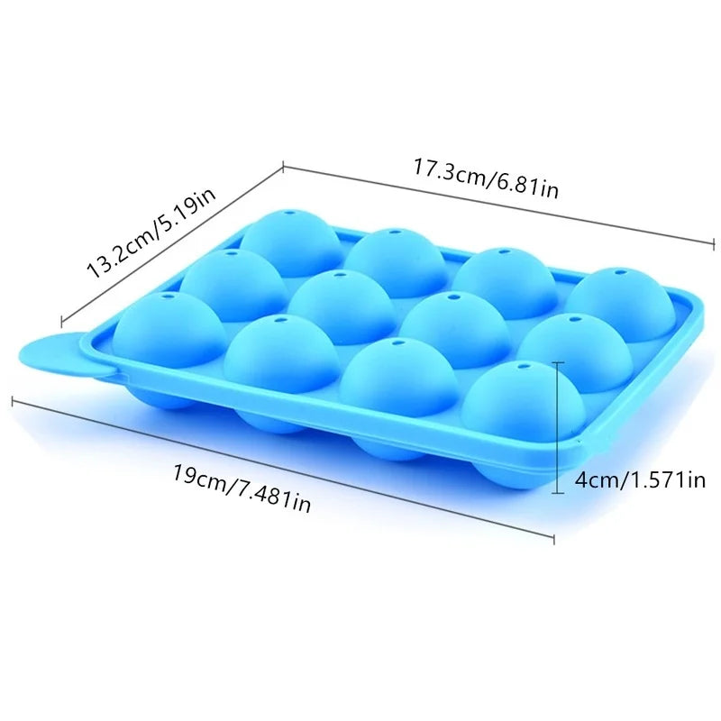 20 /12 Holes Lollipop Mold Cake Pops Mold Chocolate Candy Silicone Mold Pop Lollipop Maker Tool Cake Baking Mold Moule A Gateaux