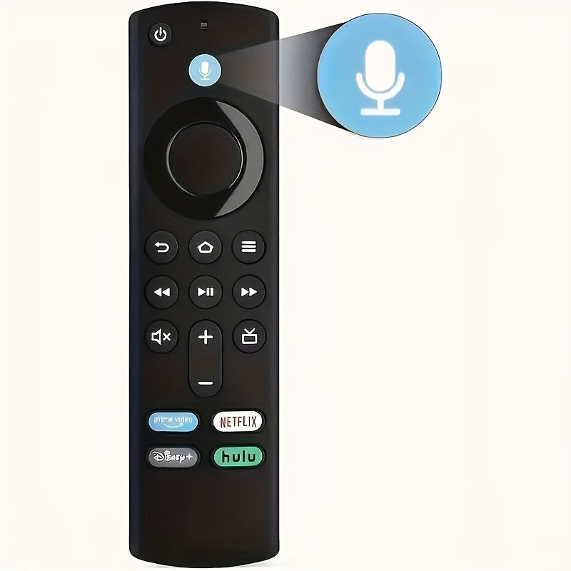 Control remoto por voz compatible con dispositivos multimedia de transmisión Fire TV, actualice su Fire TV Stick Cube con este control remoto por voz Alexa de reemplazo de tercera generación L5B83G