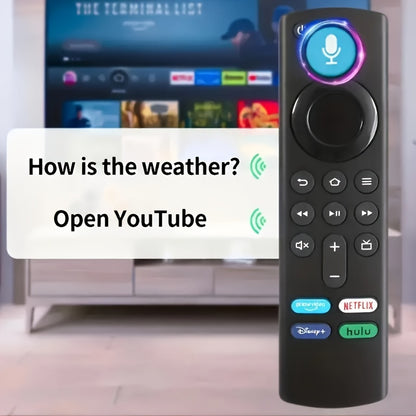 Control remoto por voz compatible con dispositivos multimedia de transmisión Fire TV, actualice su Fire TV Stick Cube con este control remoto por voz Alexa de reemplazo de tercera generación L5B83G