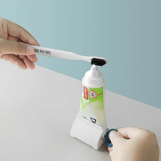 Exprimidor de pasta de dientes con ruedas de 1/2 piezas, herramientas para exprimir pasta de dientes, dispensador de tubos de pasta de dientes, exprimidor de limpiador facial de plástico multifuncional, accesorios de baño.
