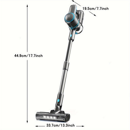 Aspiradora de mano con cable TASVAC, potente aspiradora de succión de 26 kPa y 600 W con cabezal de piso LED, aspiradora de mano con cable liviana para alfombras, pisos duros y pelo de mascotas