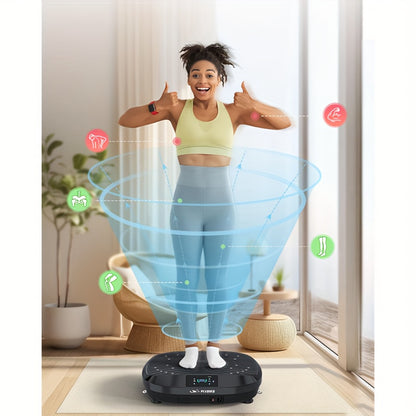 Máquina de ejercicios con plataforma vibratoria 3D FLYBIRD, con control remoto y bandas de resistencia, adecuada para entrenamiento corporal, ejercicio de piernas y musculación