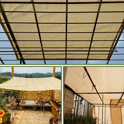 1 Parasol Rectangular, Transpirable, Red De Parasol Cuadrada, Balcón, Garaje, Patio Trasero, Piscina, Césped, Actividades Al Aire Libre, Tasa De Sombreado (90% -95%), No Incluye Cuerda Ni Gancho Adicional