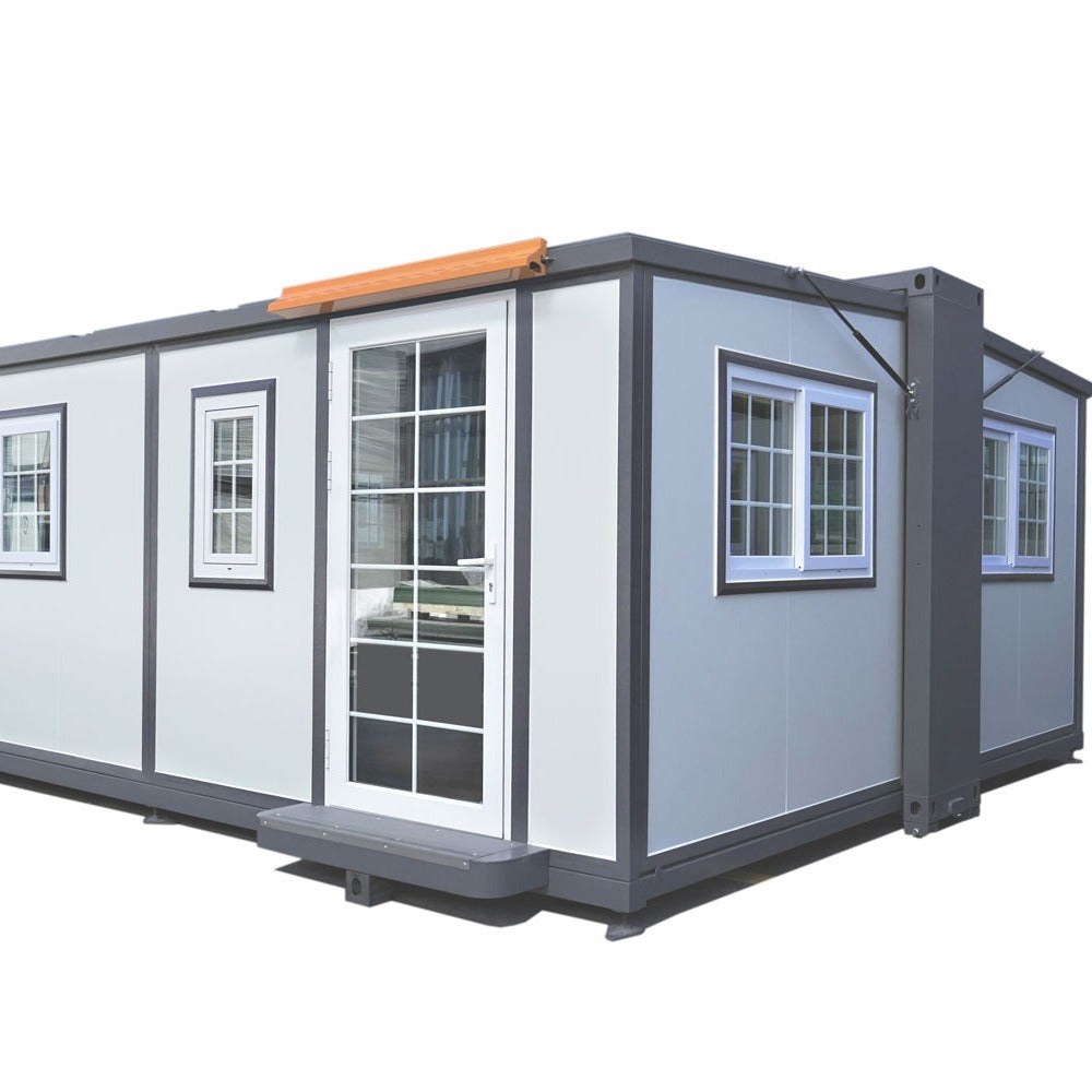 Casa prefabricada expandible móvil industrial Chery de 15x20 pies con baño Cobertizo de almacenamiento al aire libre Hogar pequeño Contenedor de almacenamiento de acero resistente moderno Casa prefabricada expandible