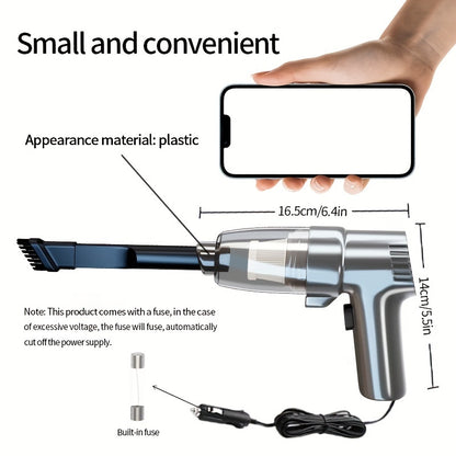 Aspiradora para automóvil, súper potente, de alta potencia, alta succión, doble propósito seco y húmedo, pequeña, mini, de mano, multifuncional, portátil