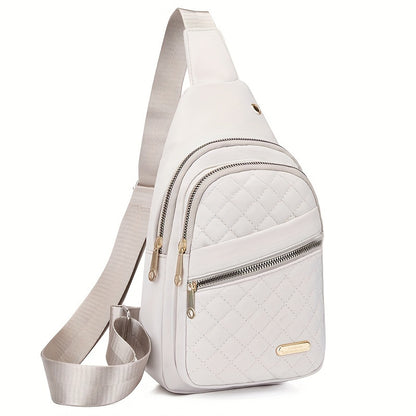 Mochila bandolera de nailon con diseño de cielo estrellado para mujer, bolso cruzado informal de viaje deportivo con correa de hombro ajustable, riñonera con múltiples bolsillos