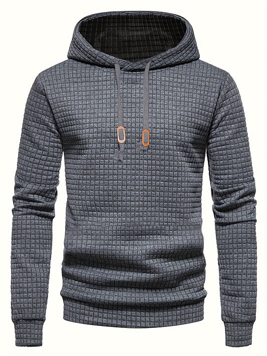 Sudadera con capucha sálida con estampado de gofres, sudaderas con capucha geniales para hombres, sudadera con capucha informal para hombres, ropa de calle para primavera y otoño, como regalos