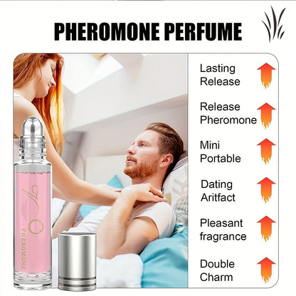 Perfume en roll-on para parejas íntimas, perfume duradero, perfume romántico, perfume con aceites esenciales infundidos, aumenta la intimidad, perfume para hombres y mujeres