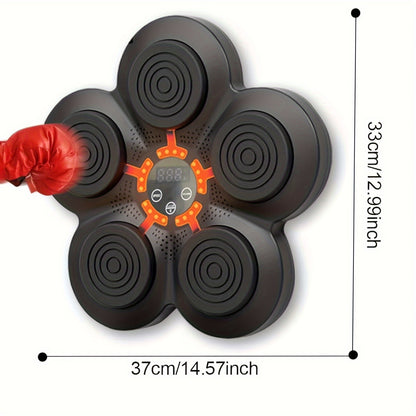 Máquina De Boxeo Con Música Inteligente, Máquina De Boxeo Musical Montada En La Pared, Equipo De Perforación Para Entrenamiento De Boxeo Montado En La Pared, Puede Reproducir Música Y Conectarse A La Máquina De Boxeo Con Música