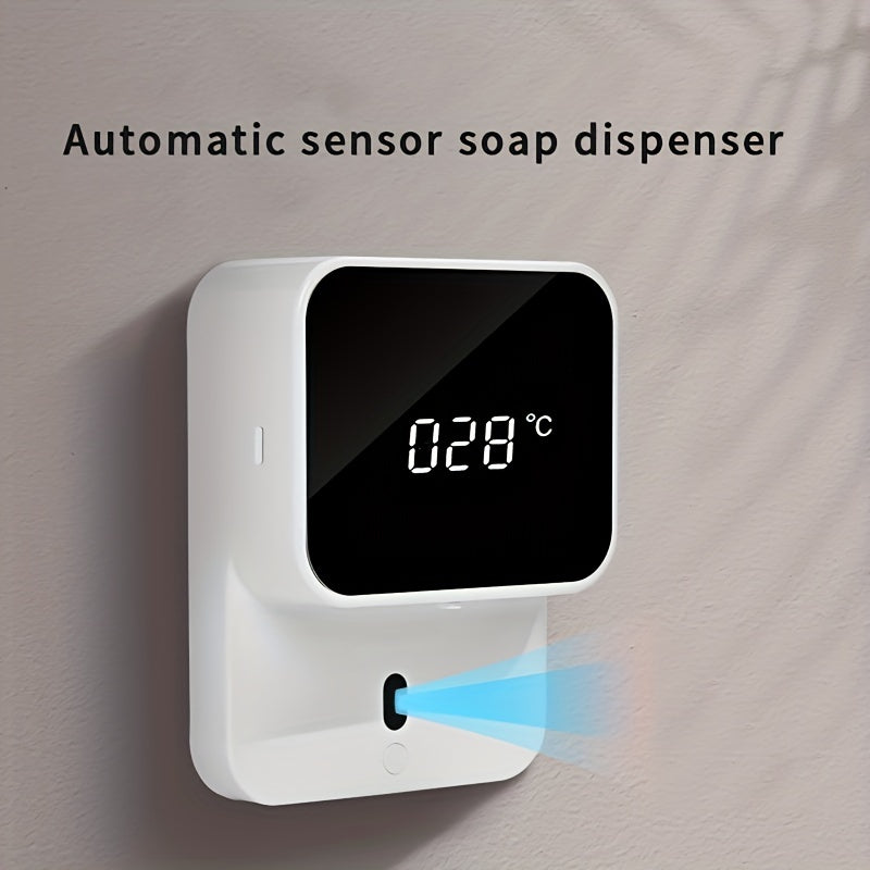 Dispensador automático de jabón por inducción, con sensor montado en la pared, contenedor de jabón para manos para baño, accesorios de baño