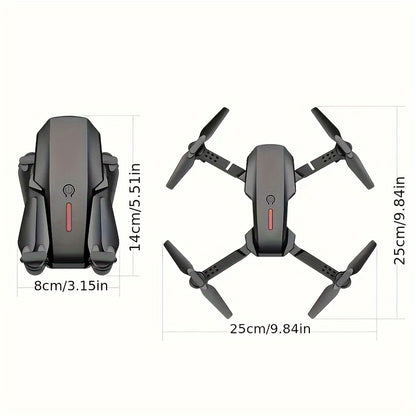 Drone con cámara dual, 2024 Drone plegable más nuevo con control de aplicación, FPV Live Video RC Quadcopter con cámara 4K para adultos principiantes niños +2 baterías