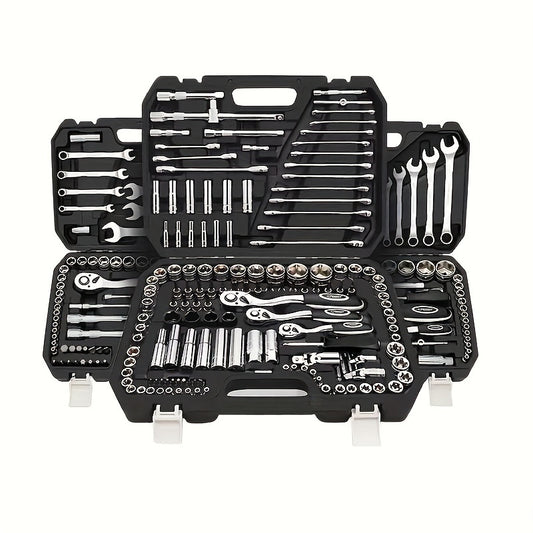 Ultimate Auto Mechanic Tool Kit - Llave dinamométrica de trinquete premium y juego de destornilladores diversos - Solución ultraportátil todo en uno para mantenimiento de automóviles, bicicletas y motocicletas