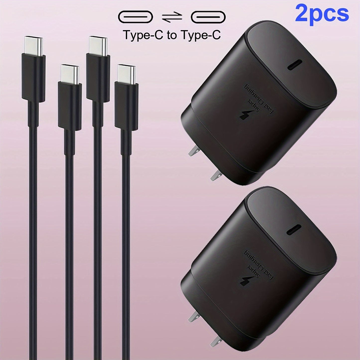 Cargador rápido Samsung tipo C, cargador de pared tipo C, cable de 4 pies, carga rápida Galaxy S23 Ultra/S23/S23+/S22/S22 Ultra/S22+/S21 Ultra/S20 Ultra/Note 20/Note 10/Z Fold 3