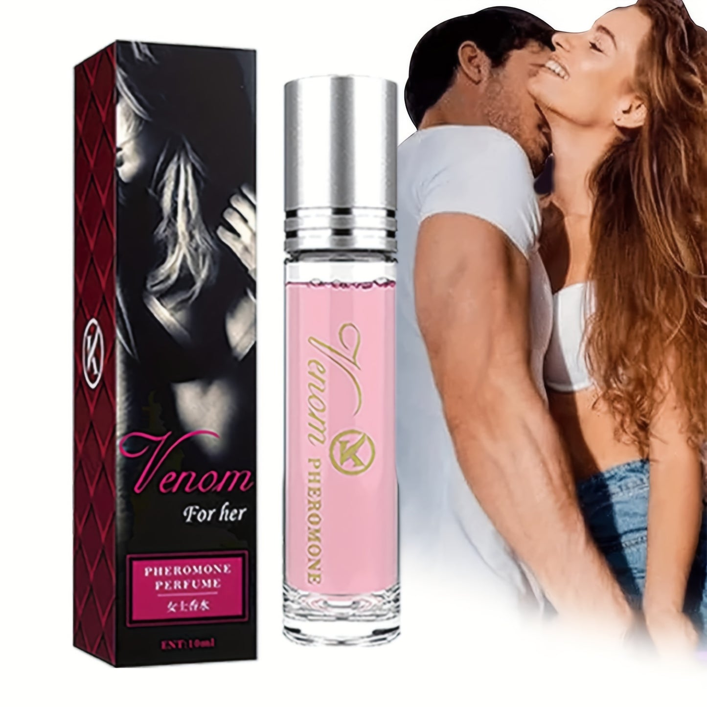 Perfume en roll-on para parejas íntimas, perfume duradero, perfume romántico, perfume con aceites esenciales infundidos, aumenta la intimidad, perfume para hombres y mujeres