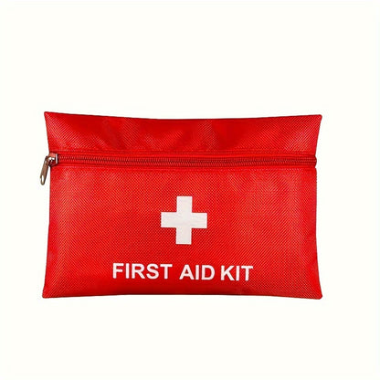 Kit de primeros auxilios multiusos para el hogar, camping, senderismo - Preparación para emergencias con suministros esenciales, vendas, tijeras, pinzas - Paquete portátil y duradero de dos tamaños, incluye toallitas limpiadoras