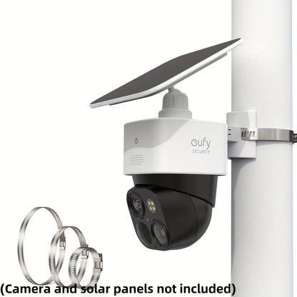 Soporte de montaje en poste para Eufy Security SoloCam S340, cámara de seguridad solar, 1 paquete, blanco